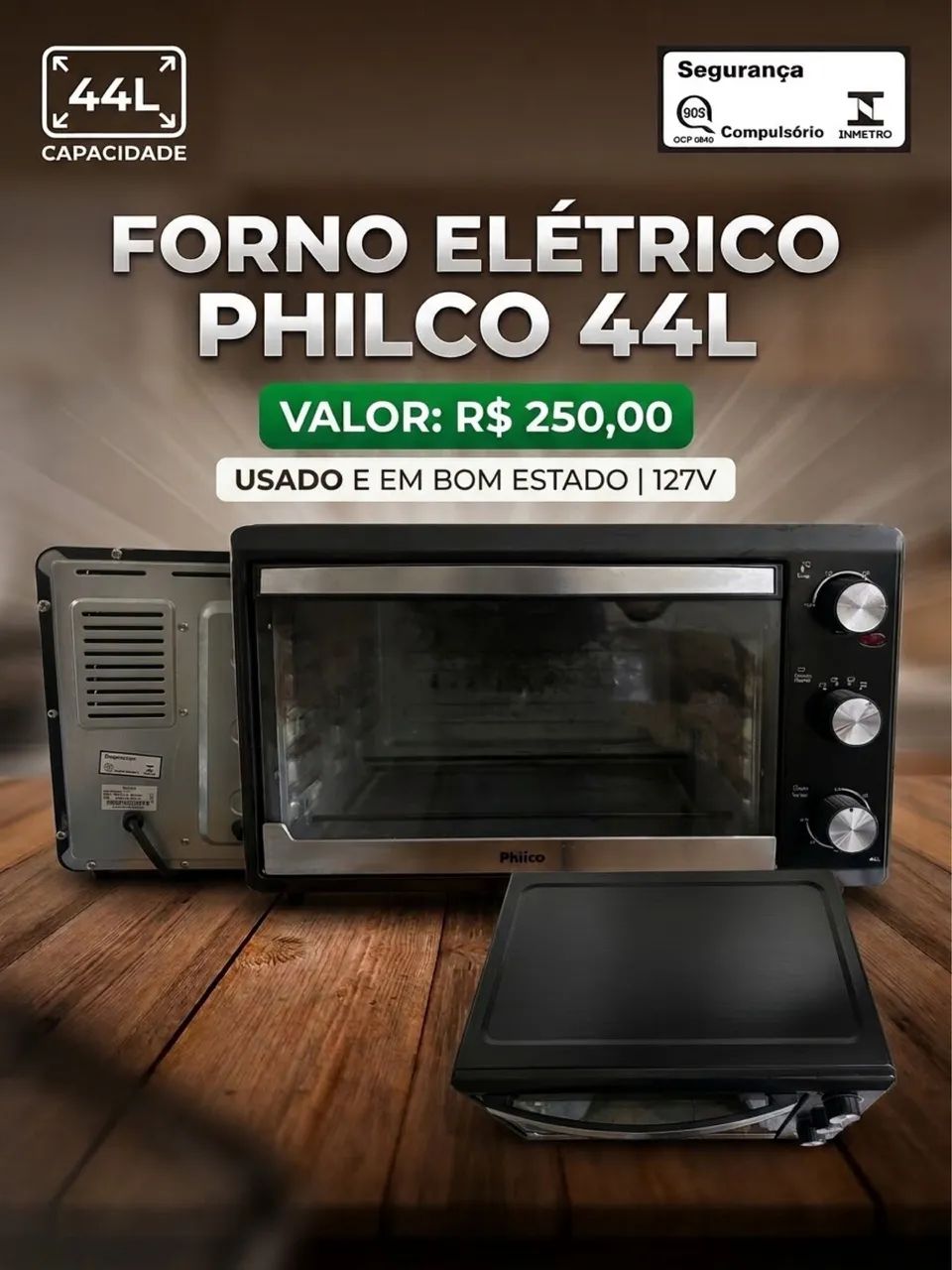 Forno elétrico  Philco 44L