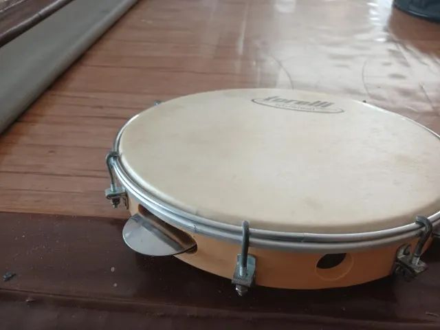 pandeiro de couro 10 polegadas - Foto 2