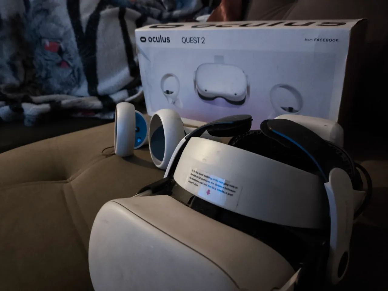 Meta Quest 2 128gb Usado na Caixa Original+Bobovr M2 Pro+Bateria