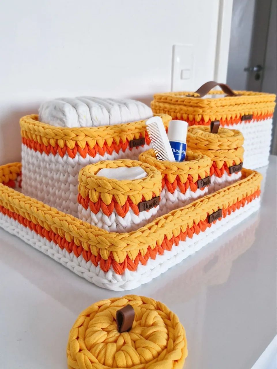 Kit Higiene Infantil | Cachepô Crochê 