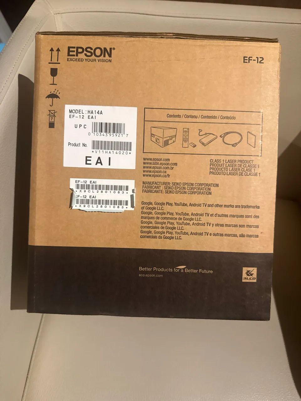 Projetor laser Epson acompanha tela de 120 polegadas  - Foto 2