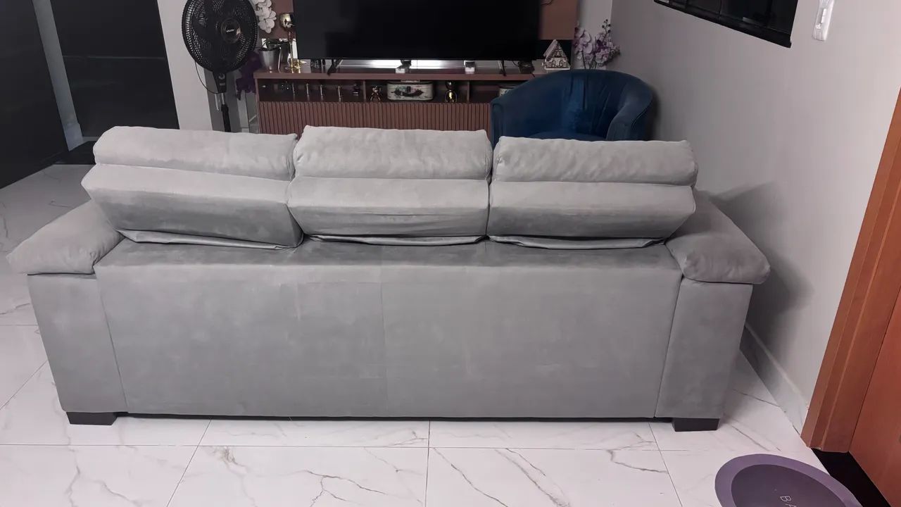 Sofá 3 lugares retrátil e reclinável  - Foto 2