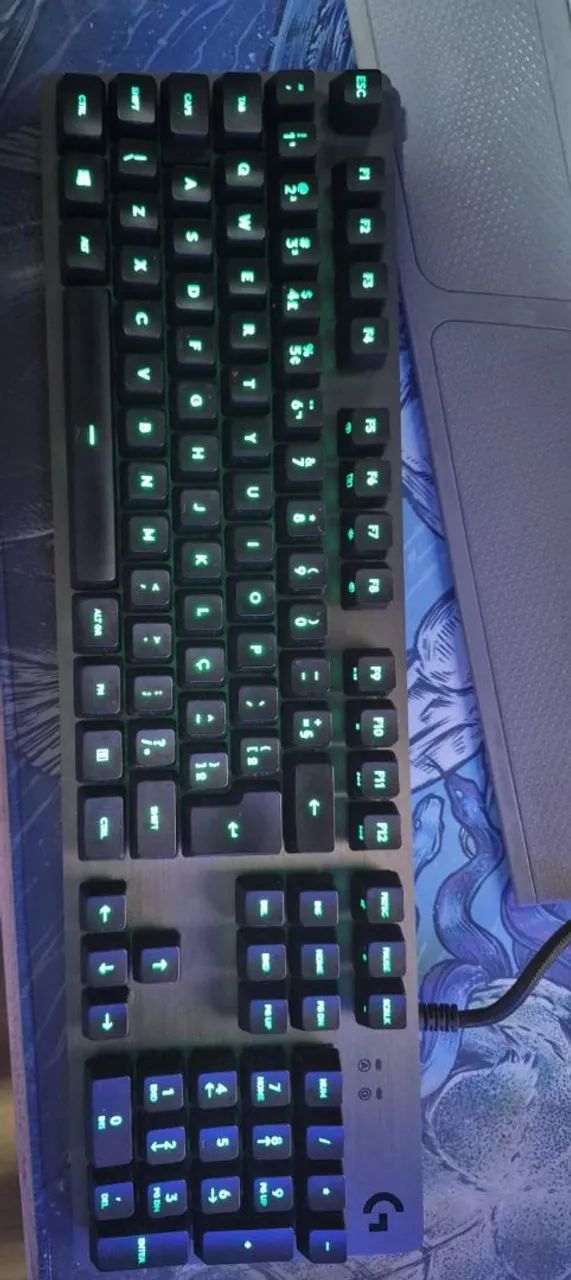 Teclado Logitech G Carbon 512 RGB com fio - Caixa original - Foto 4