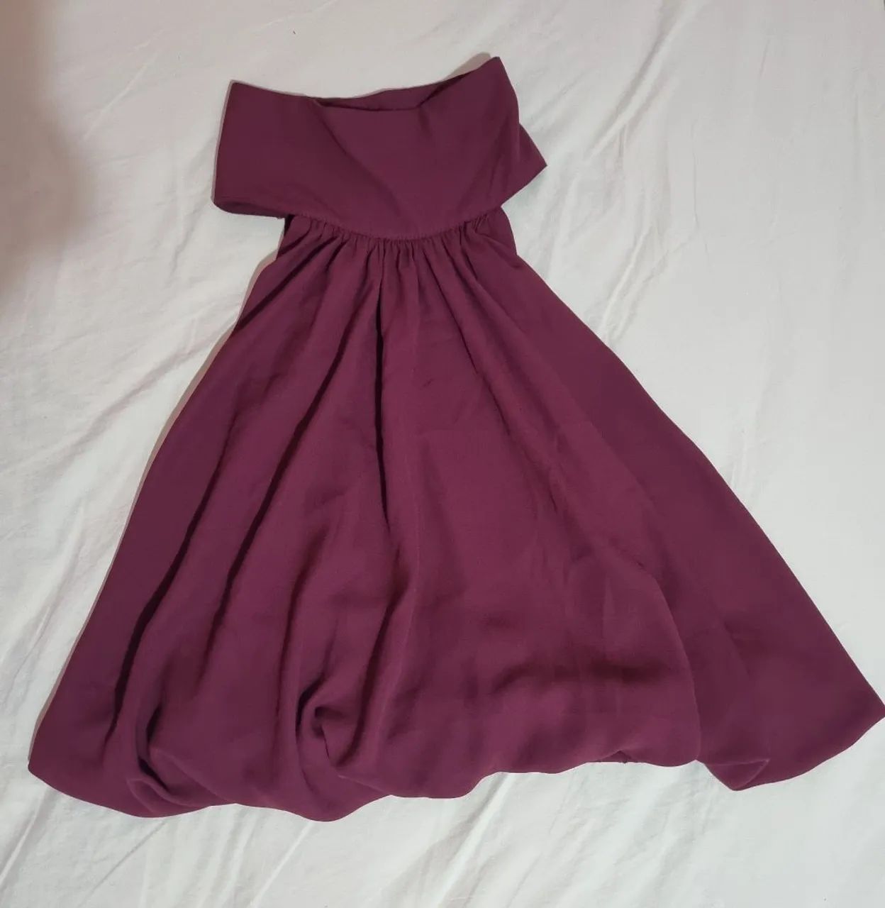 Blusa Fluida Vinho G - Foto 2