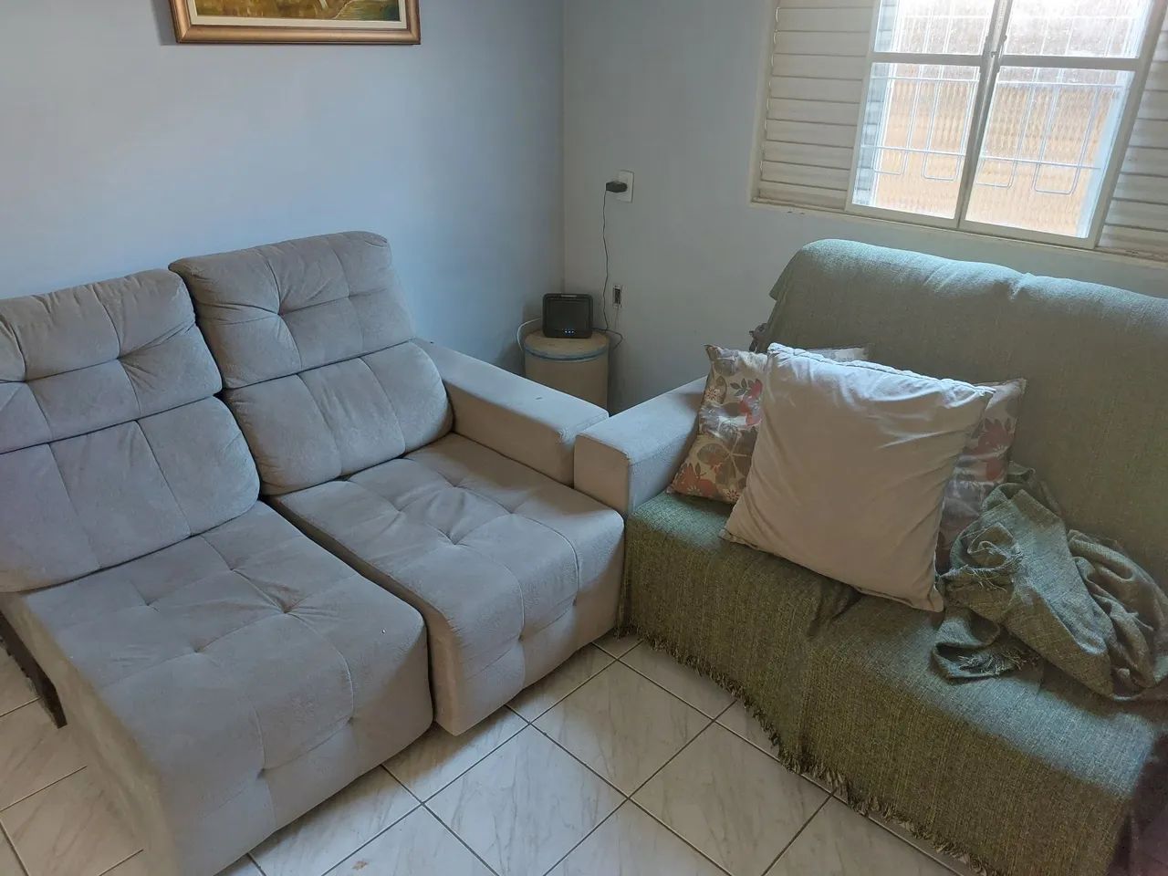 Sofa seminovo retratil e reclinavel  4 lugares
