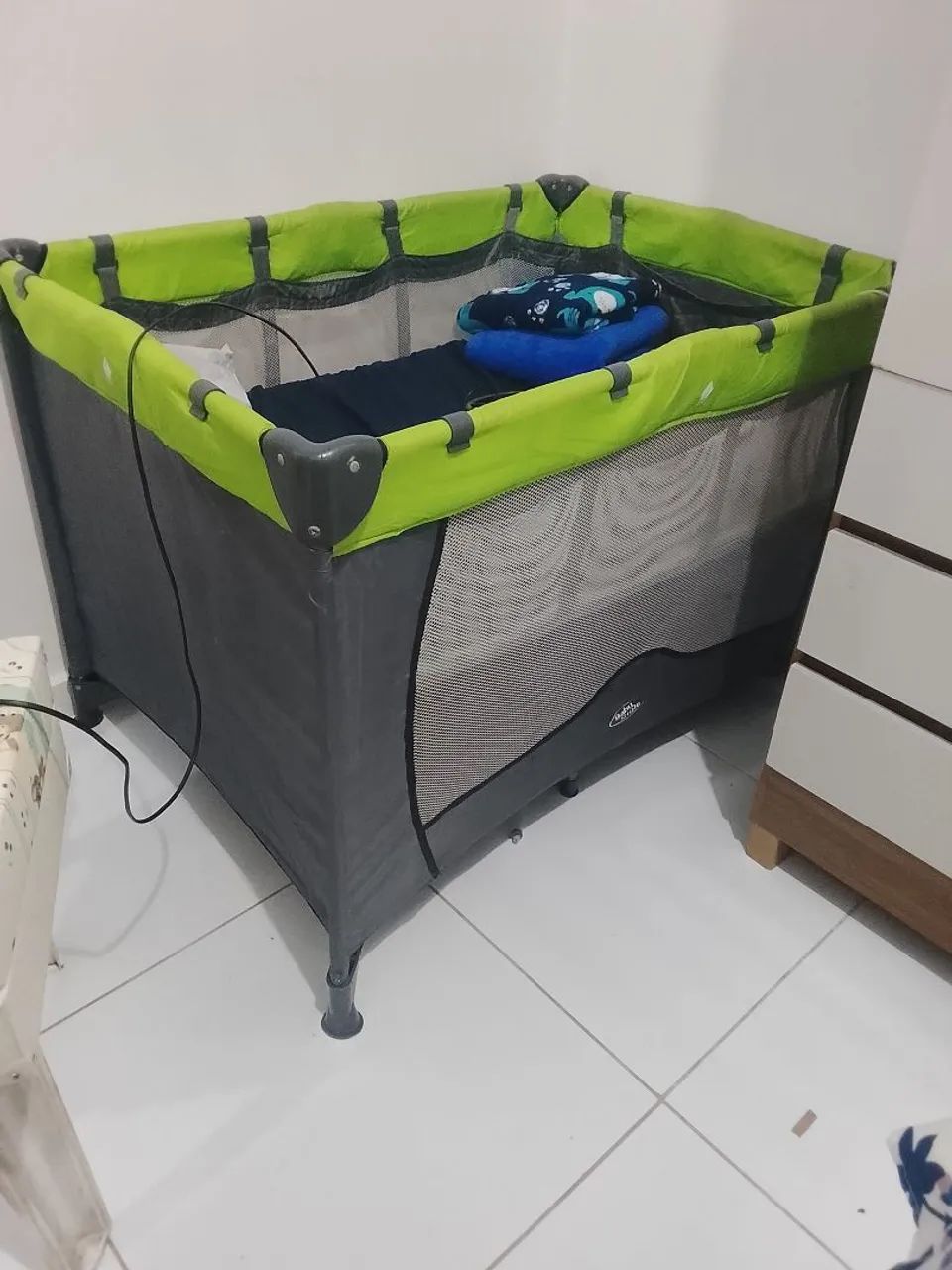 Chiqueirinho de bebê já com colchão 