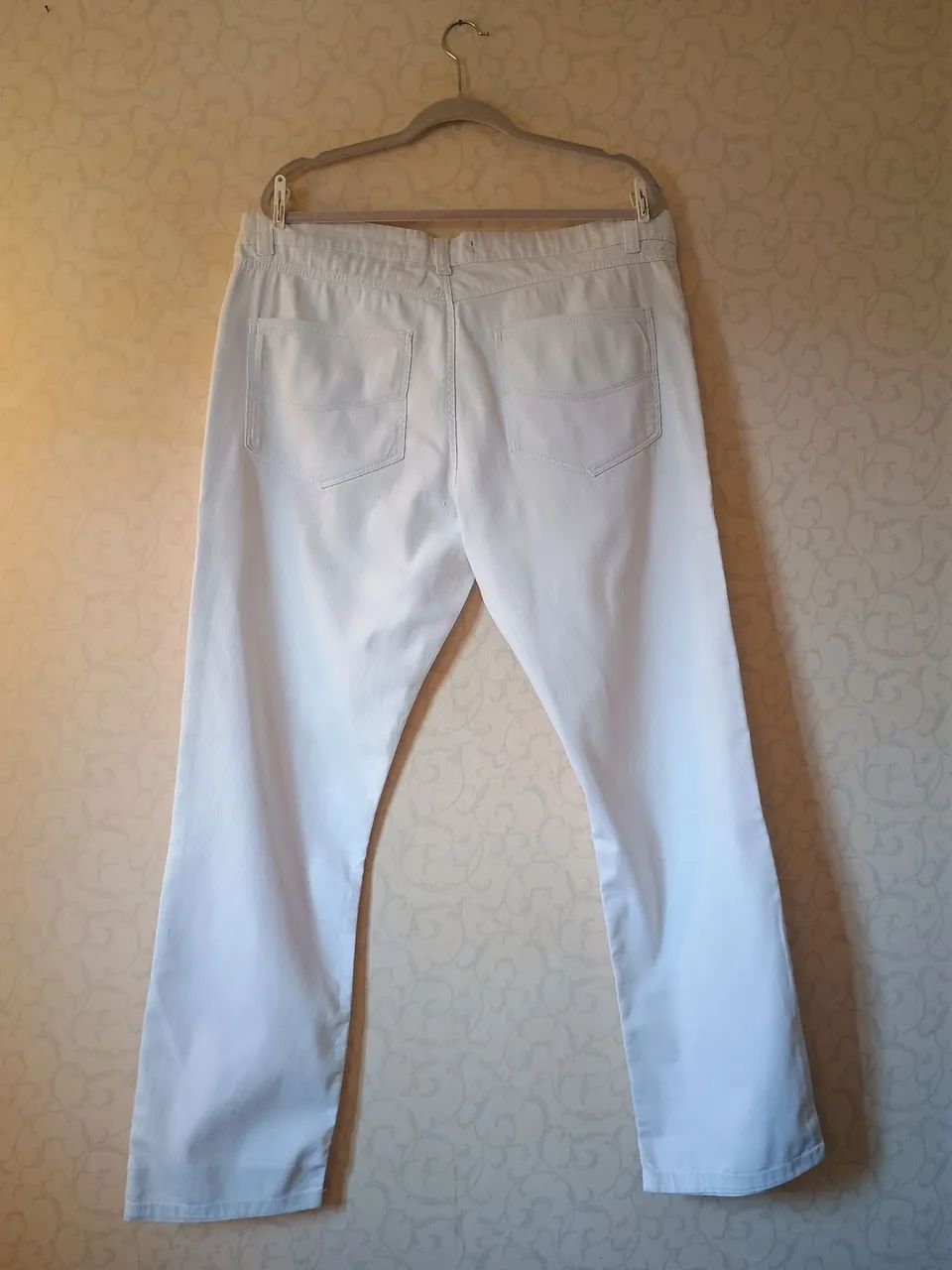 Calça branca Original Jeans masculina 46 | slim | clássica - Foto 4