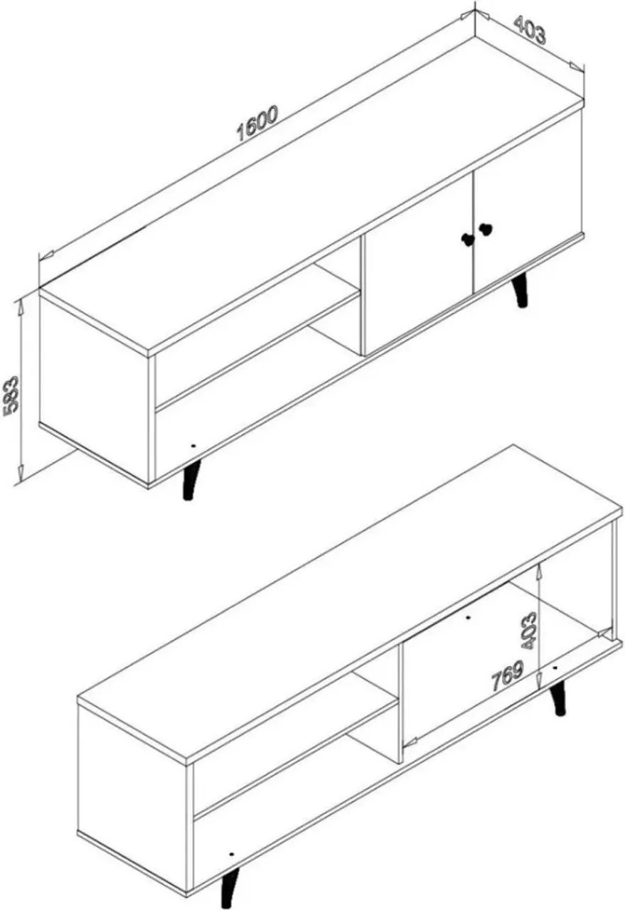 Rack para tv branco  - Foto 2