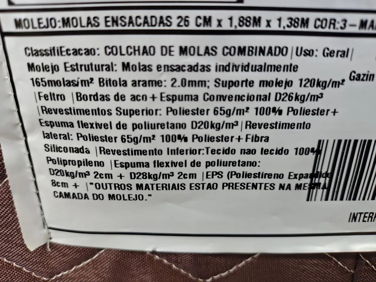 Com entrega colchão casal molas ensacadas  - Foto 3