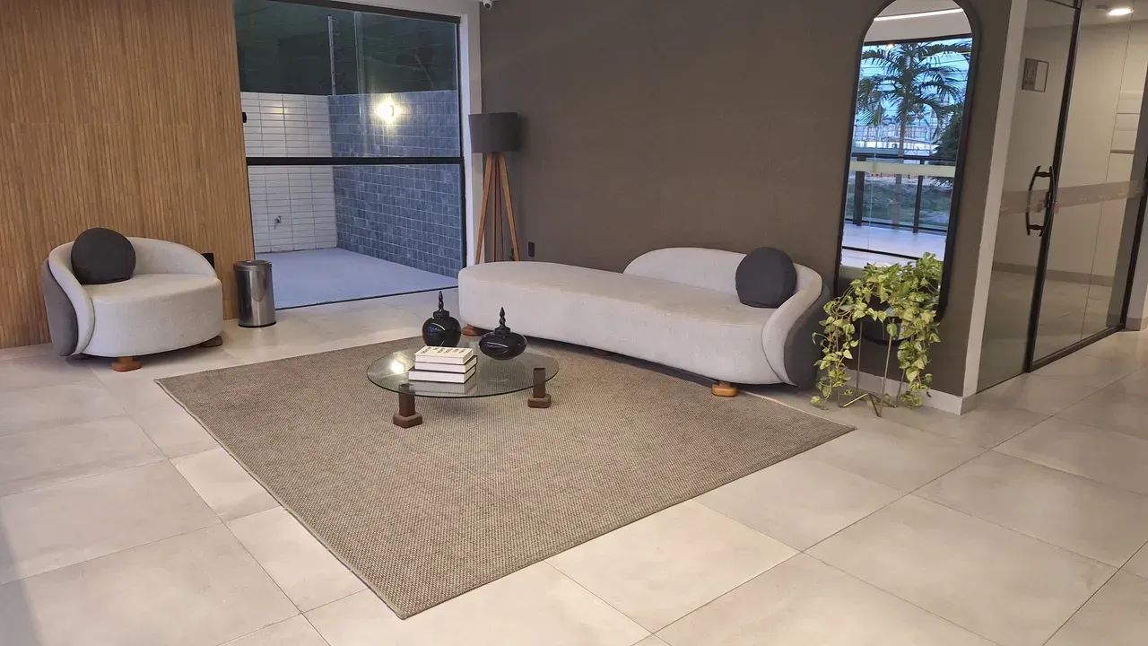Flat Terreo com area externa intermares 150m da praia - Foto 3