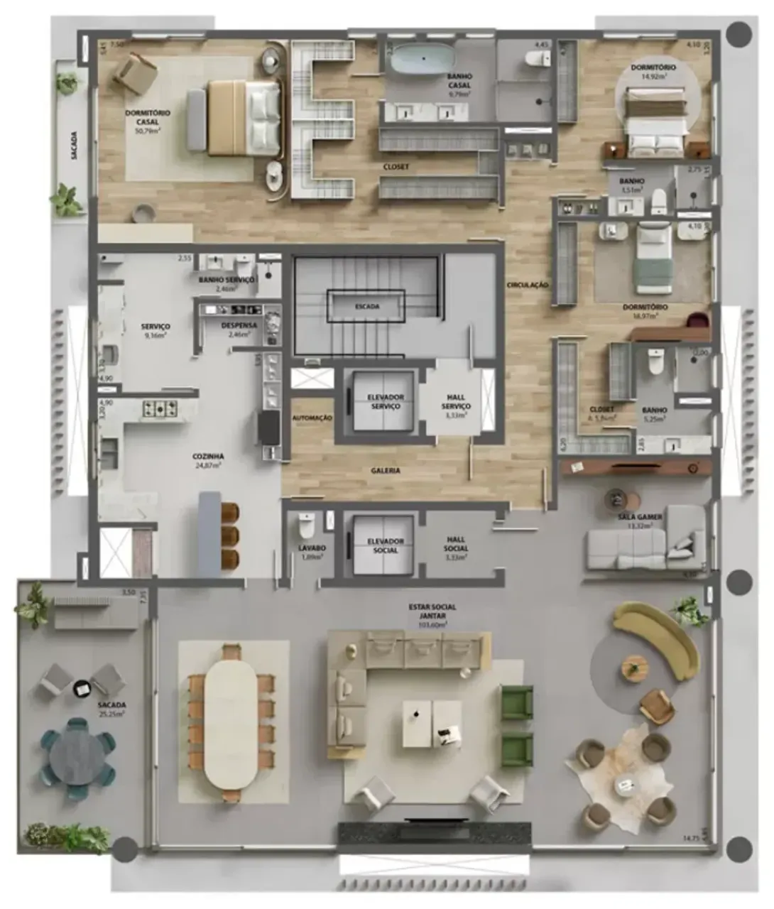 PLANTA 356m²