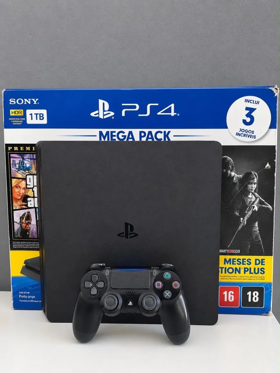 PS4 slim pego ps3 no negocio c/ volta