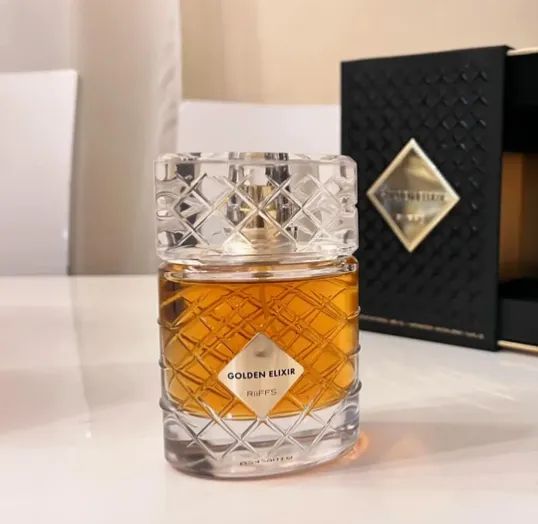 Perfume Riiffs Golden Elixir Extrait de Parfum Masculino 100ML - Foto 2