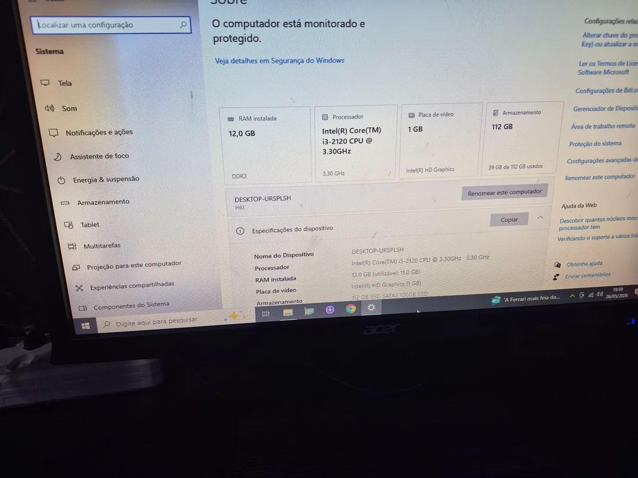 Pc gamer branco Rgb - Foto 6
