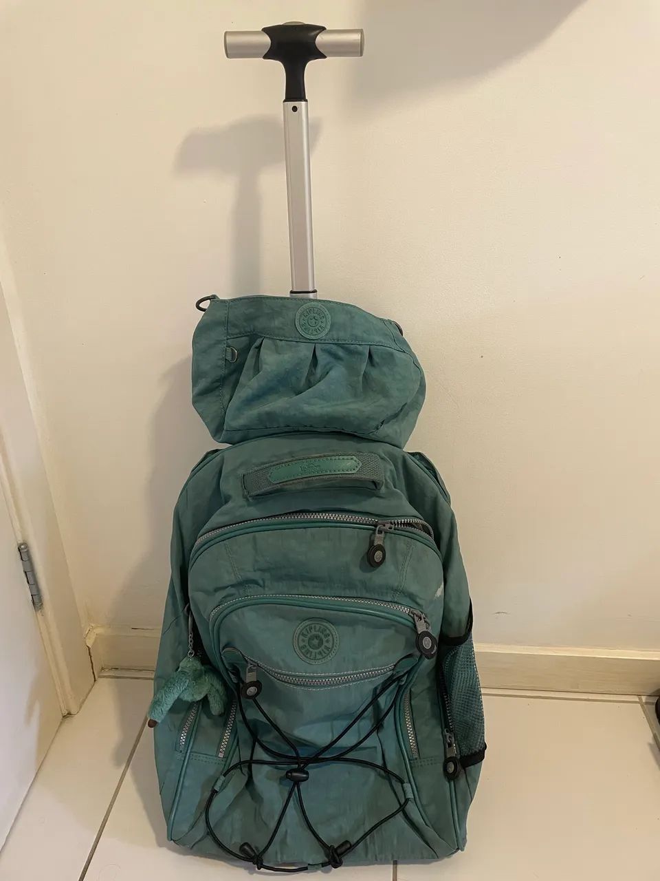 Mochila e bolsa Kipling verde (ler descrição) 