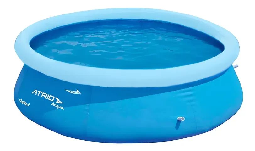 KIT PISCINA ATRIO 2500LTS C/ 2 LONAS E INFLADOR MANUAL - Foto 2