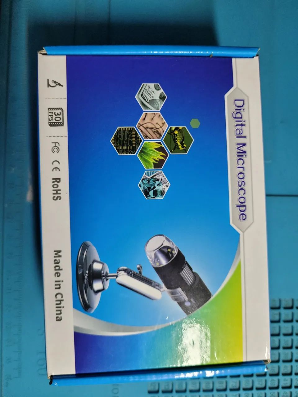 Microscópio USB com suporte 
