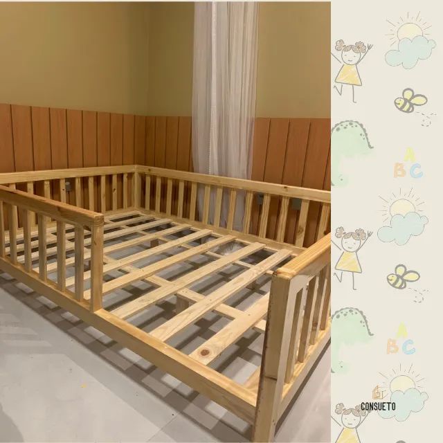 Cama casal montessori verniz  - Foto 3