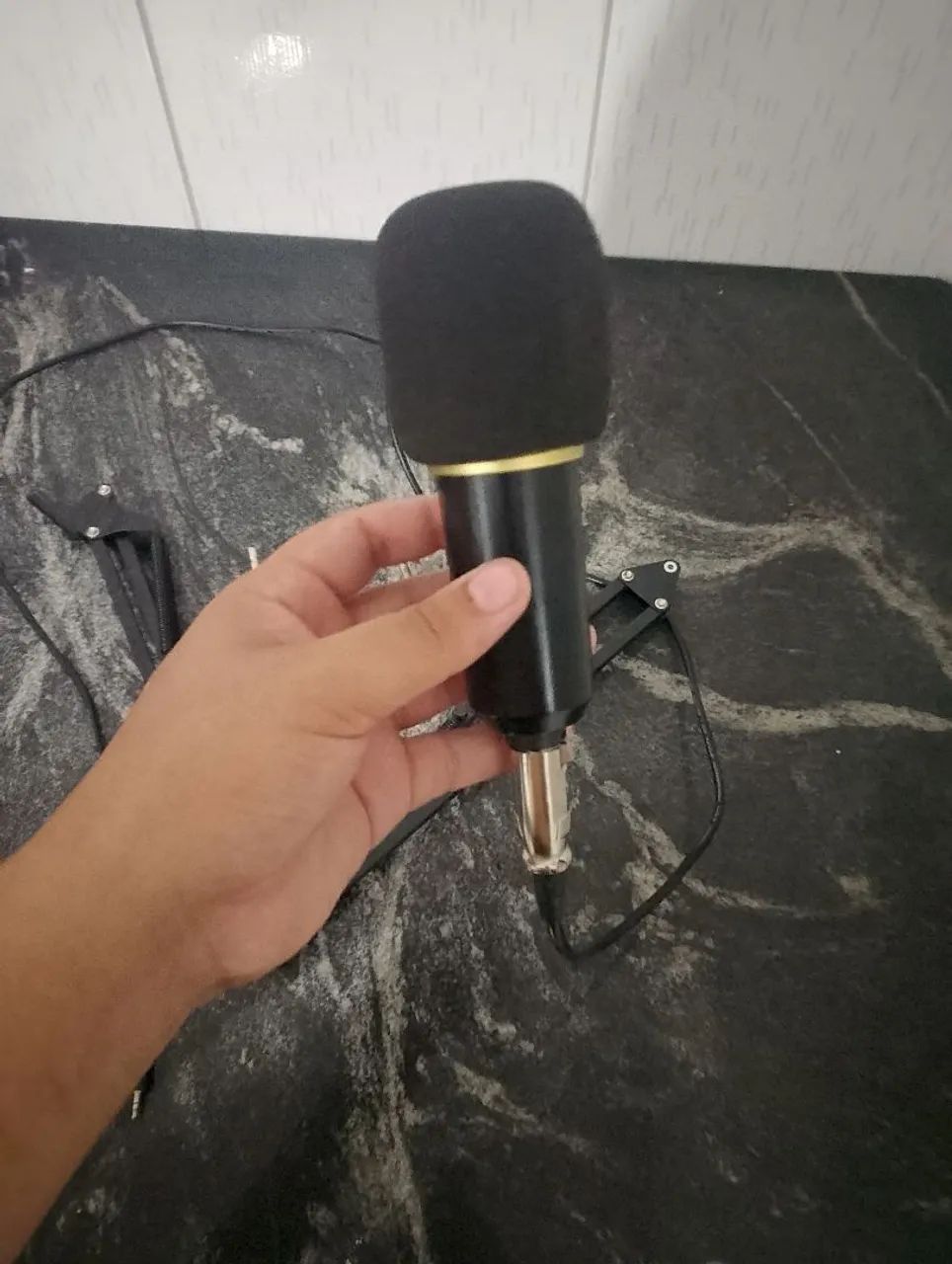 Microfone de gravação 