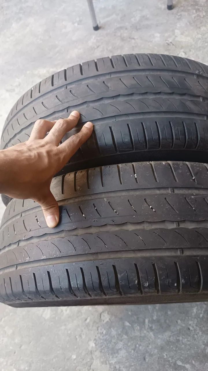 PAR PNEU 195/65 15 PIRELLI EVO MEIA VIDA USADO - Foto 2