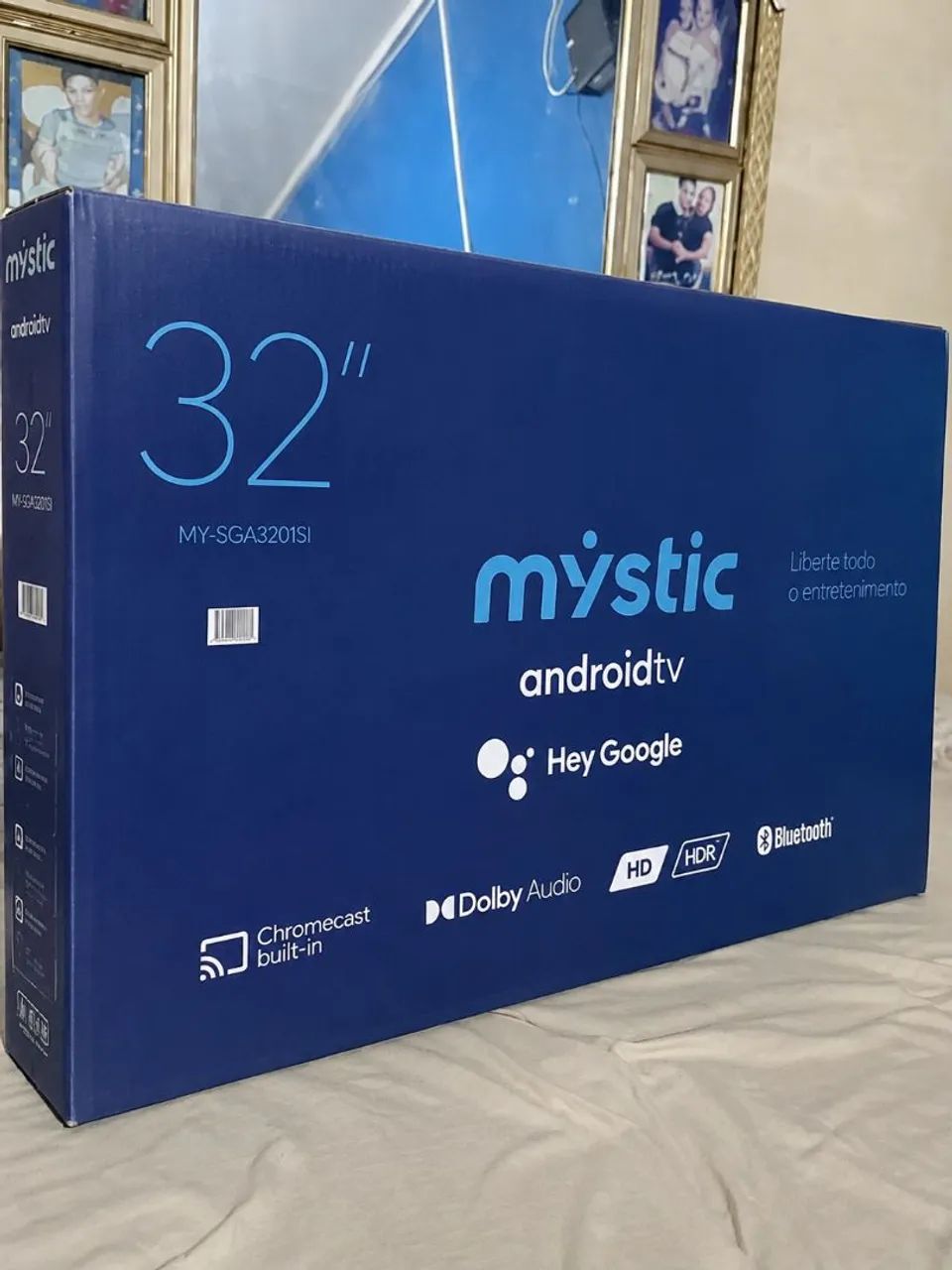 Tv SMART 32 POL ANDROID 4K NOVA NA CAIXA 