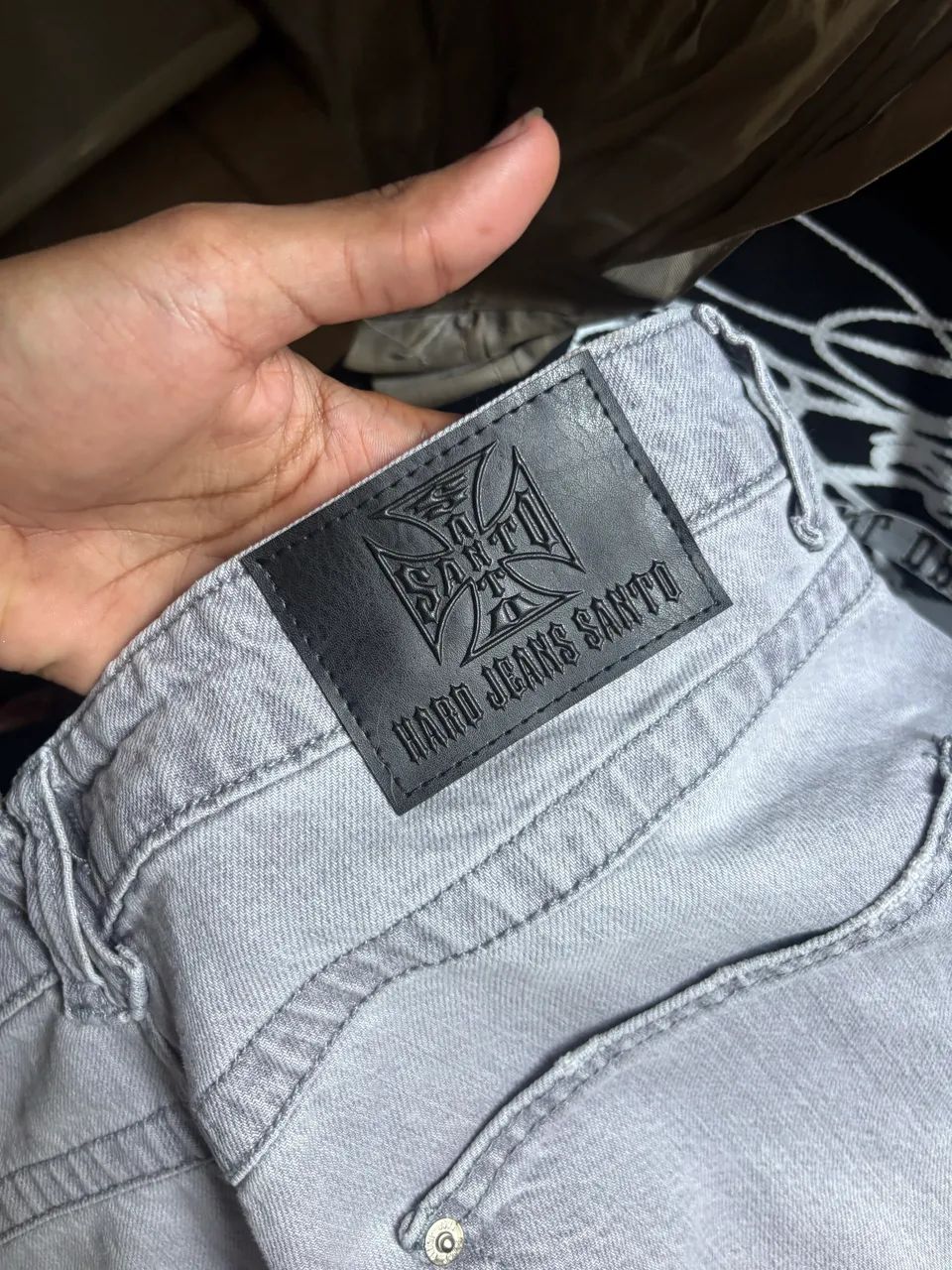 Calça Jeans Santo Long Flare Black Ice - Foto 2