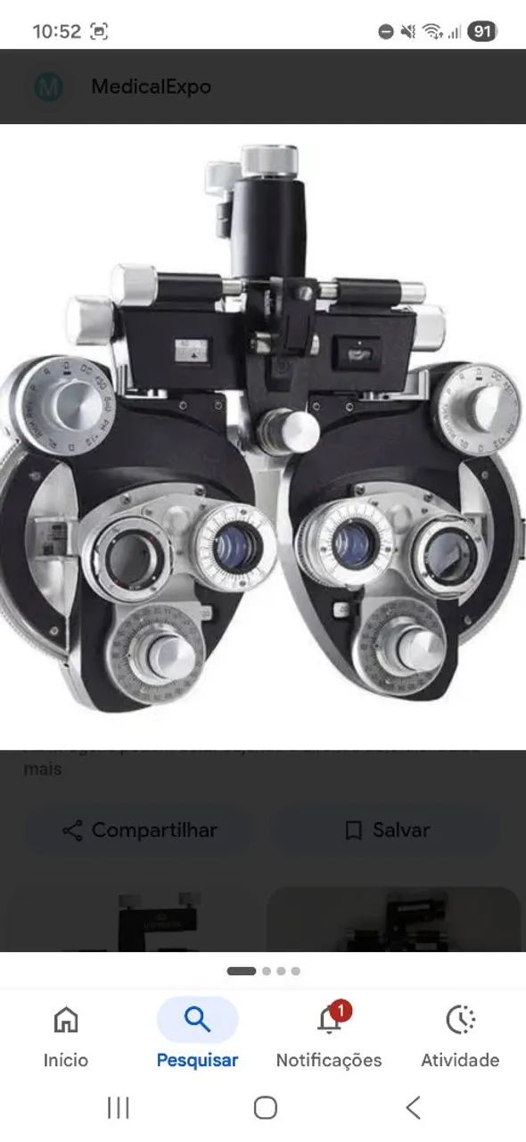 Refrator manual reichert ultramatic modelo ao, na caixa