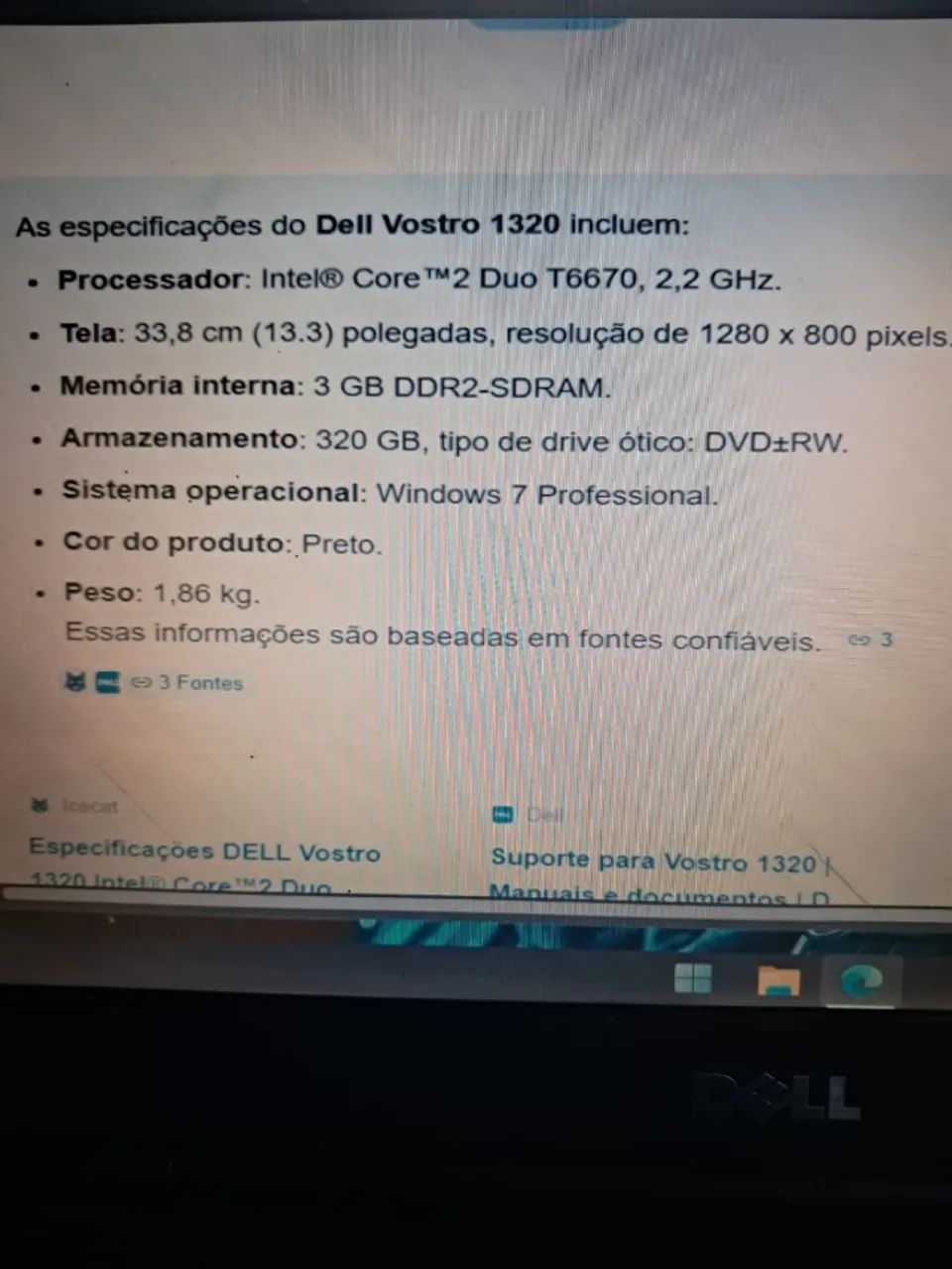 Notebook Dell Vostro 1320 Muito Novo - Foto 2