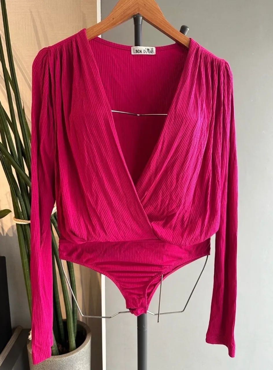 Body pink canelado tam - m /g - Foto 3