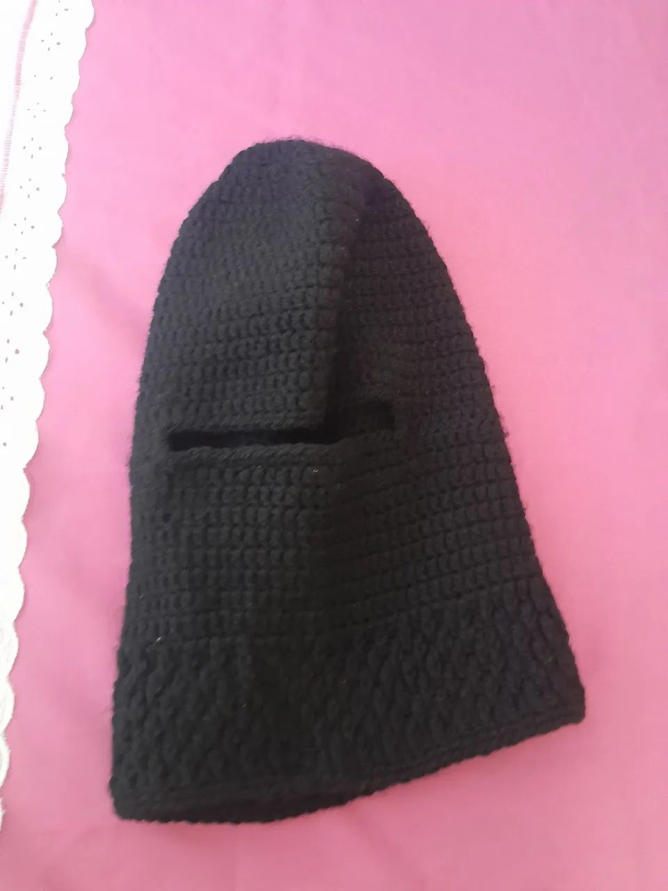 Balaclava feita de crochê  - Foto 4