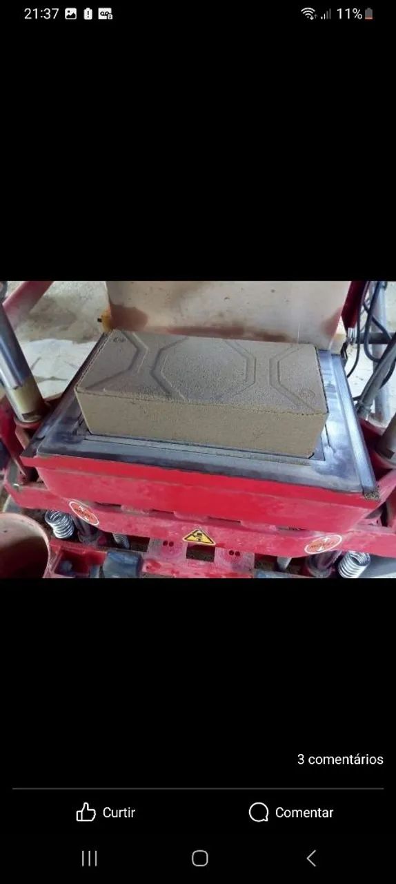 Prensa tijolo ecológico ecobrava hidraulica 15x30  - Foto 3