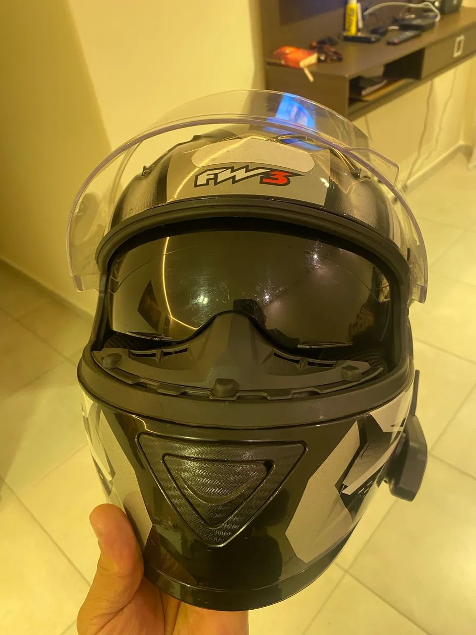 Capacete fw3 fechado  - Foto 2