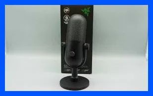 Microfone Razer Seiren V3 Chroma preto com conectividade USB RGB Lacrado - Foto 5