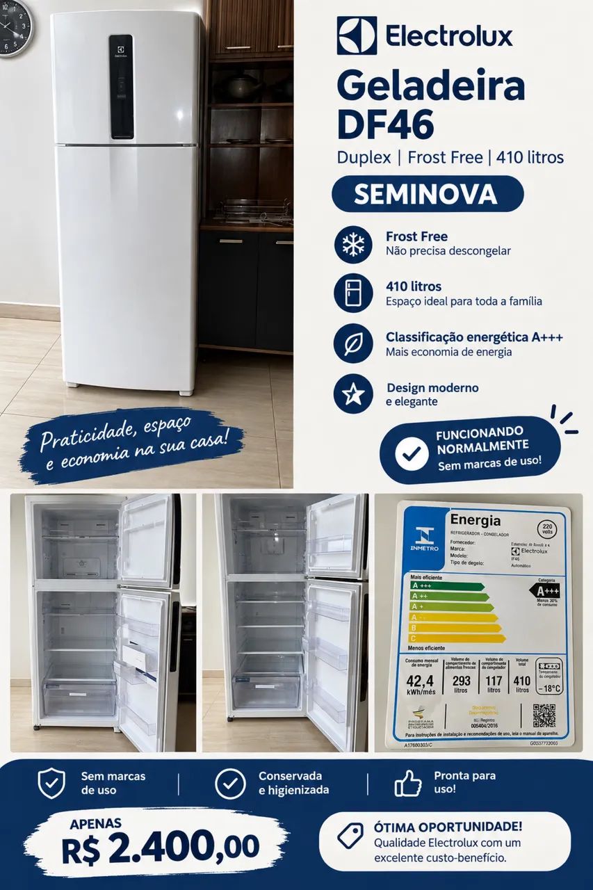 GELADEIRA POUCO USADA 