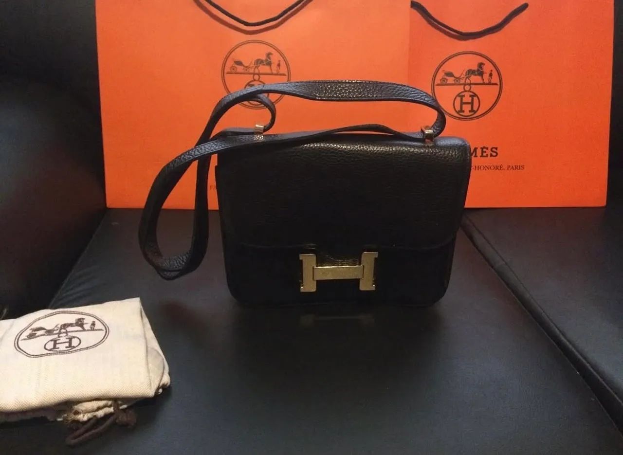 Bolsa Hermès Constance Epsom Noir
