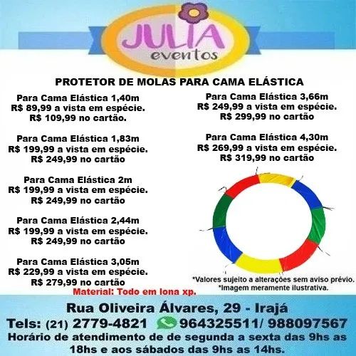 Protetor de molas para cama elástica a partir de R$89,99 a vista - Foto 2