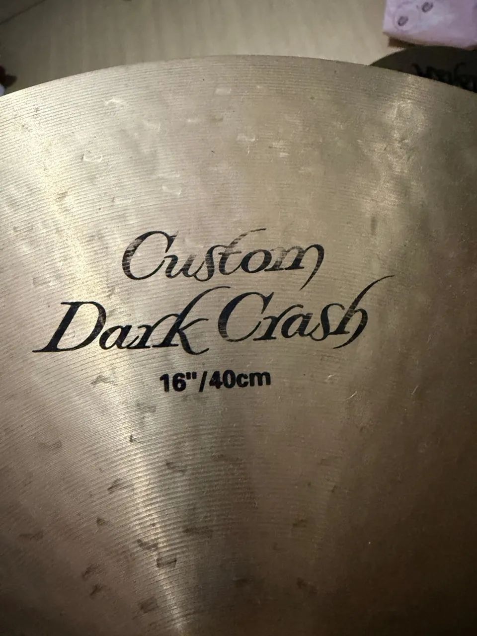 Prato Zildjian crash K dark custom 16 polegadas impecável  - Foto 2