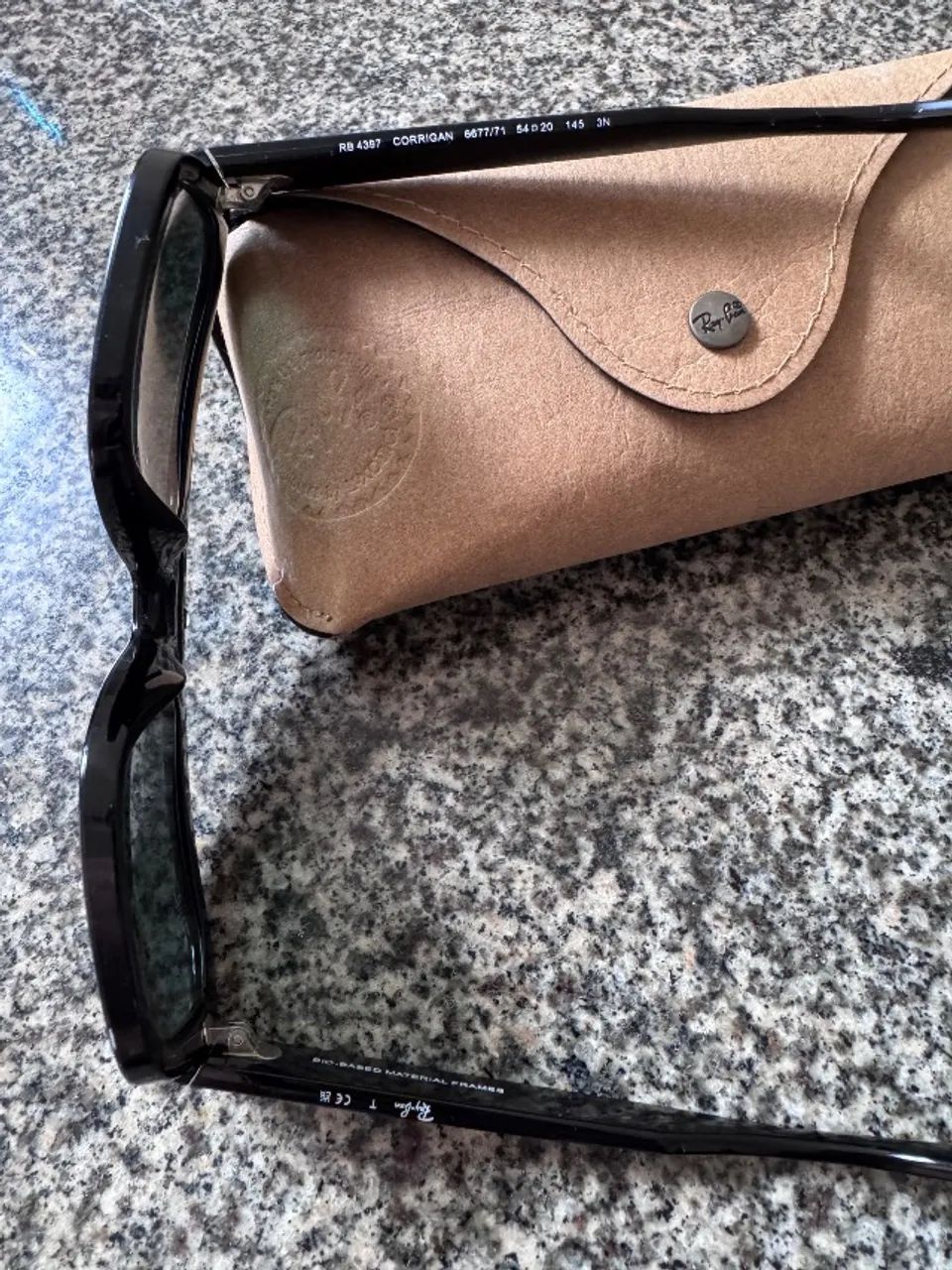 Óculos de Sol Ray-Ban Corrigan Original - Preto - Foto 3