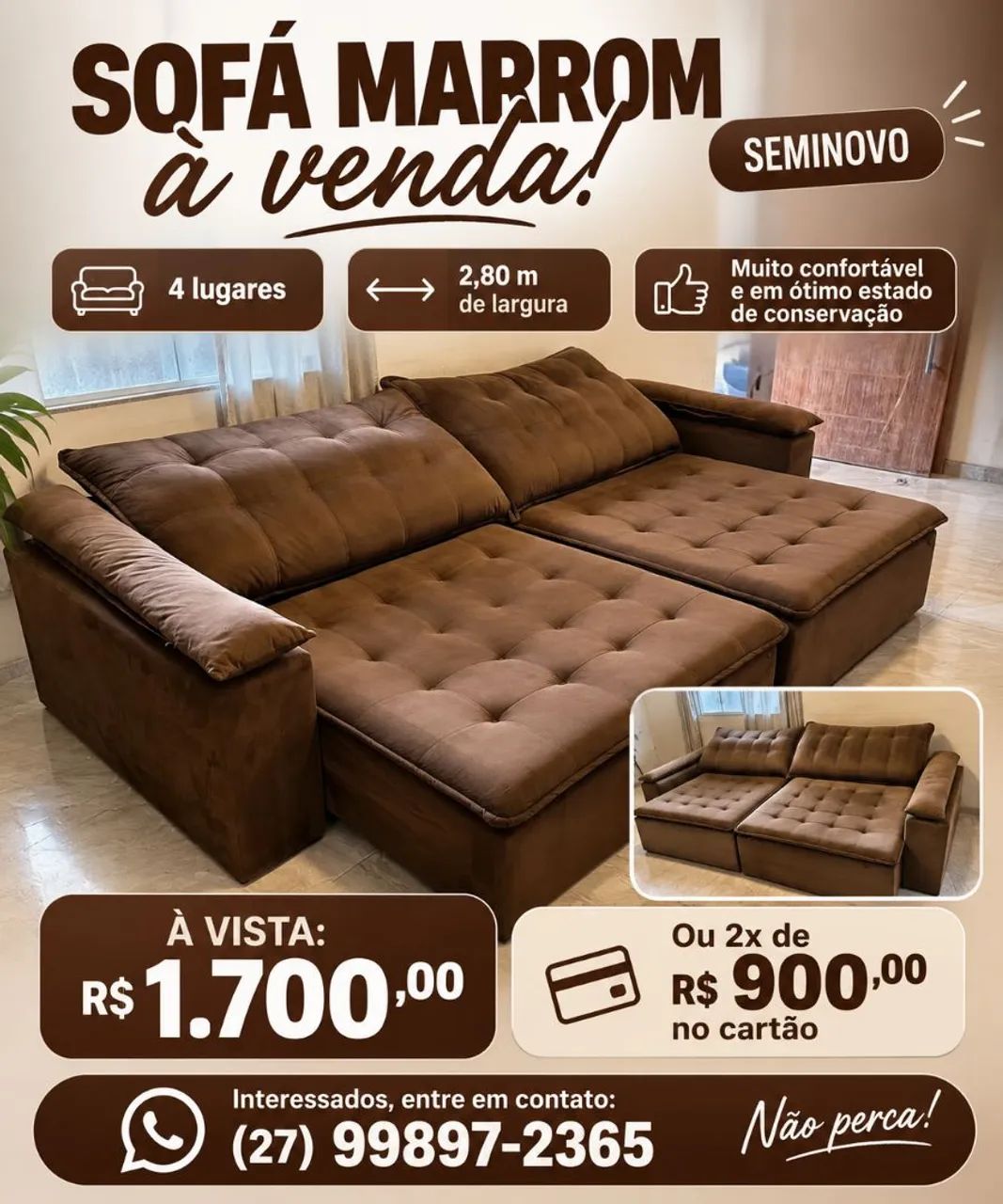 Sofá 4 lugar - Foto 5