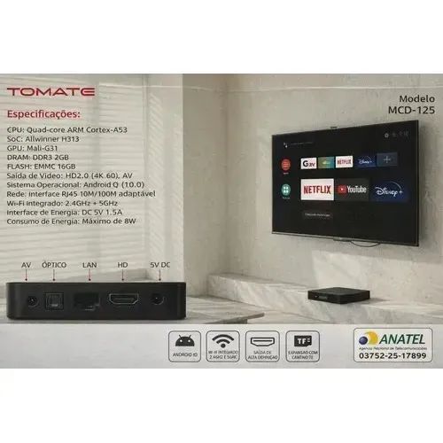 Tv Box Tomate Mcd-125  - Foto 2
