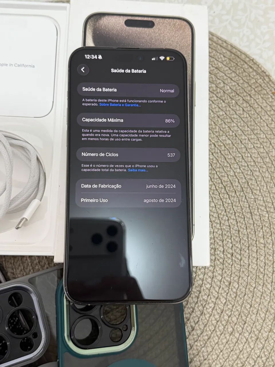 iPhone 15 Pro Max 256GB Natural Titanium - Foto 5