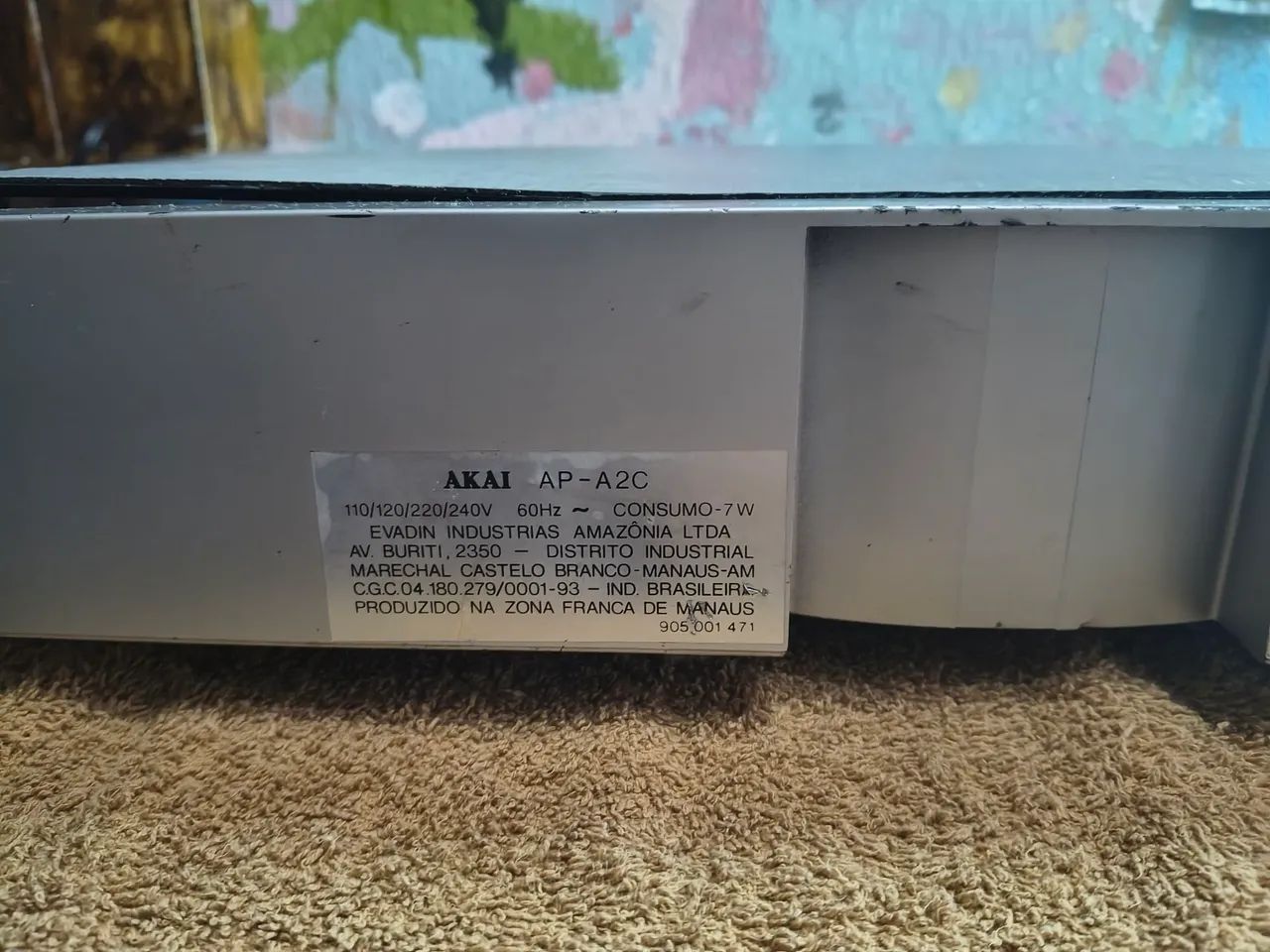 Toca discos raro Akai A2 defeito  - Foto 3