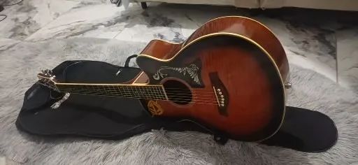 violão eletronico em ecelente estsdo c/ corrwia de apoio - Foto 4