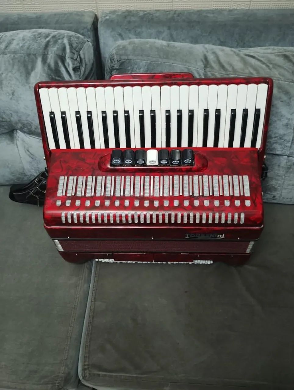 ACORDEON TODESKINI 120 BAIXOS NOVA ( PRATICAMENTE ZERO )