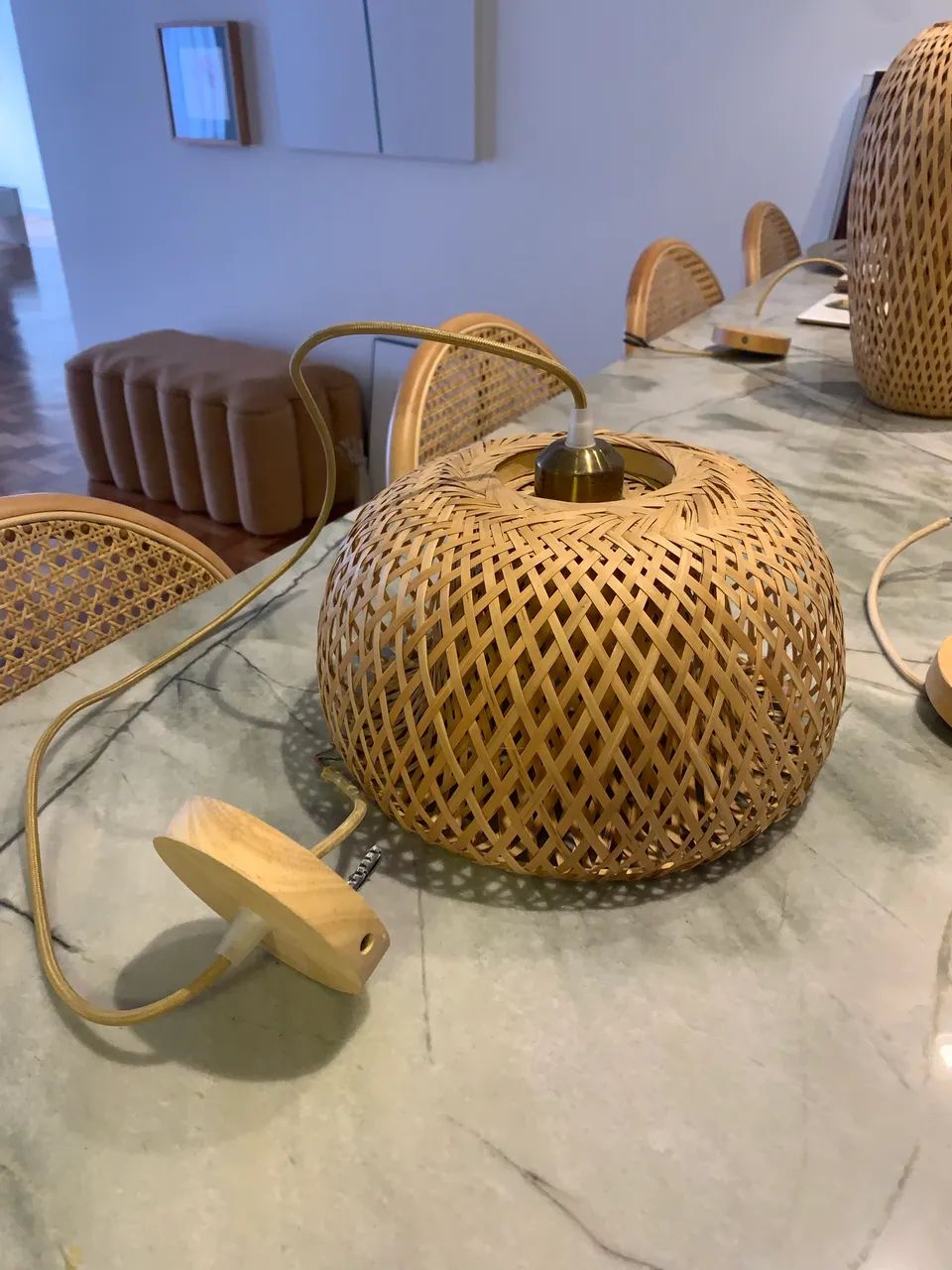 Pendentes em palha  - Foto 4