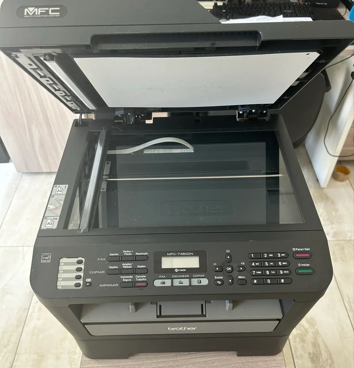 Impressora Multifuncional Laser Brother MFC-7460DN com Tede e Duplex (seminova) - Foto 2
