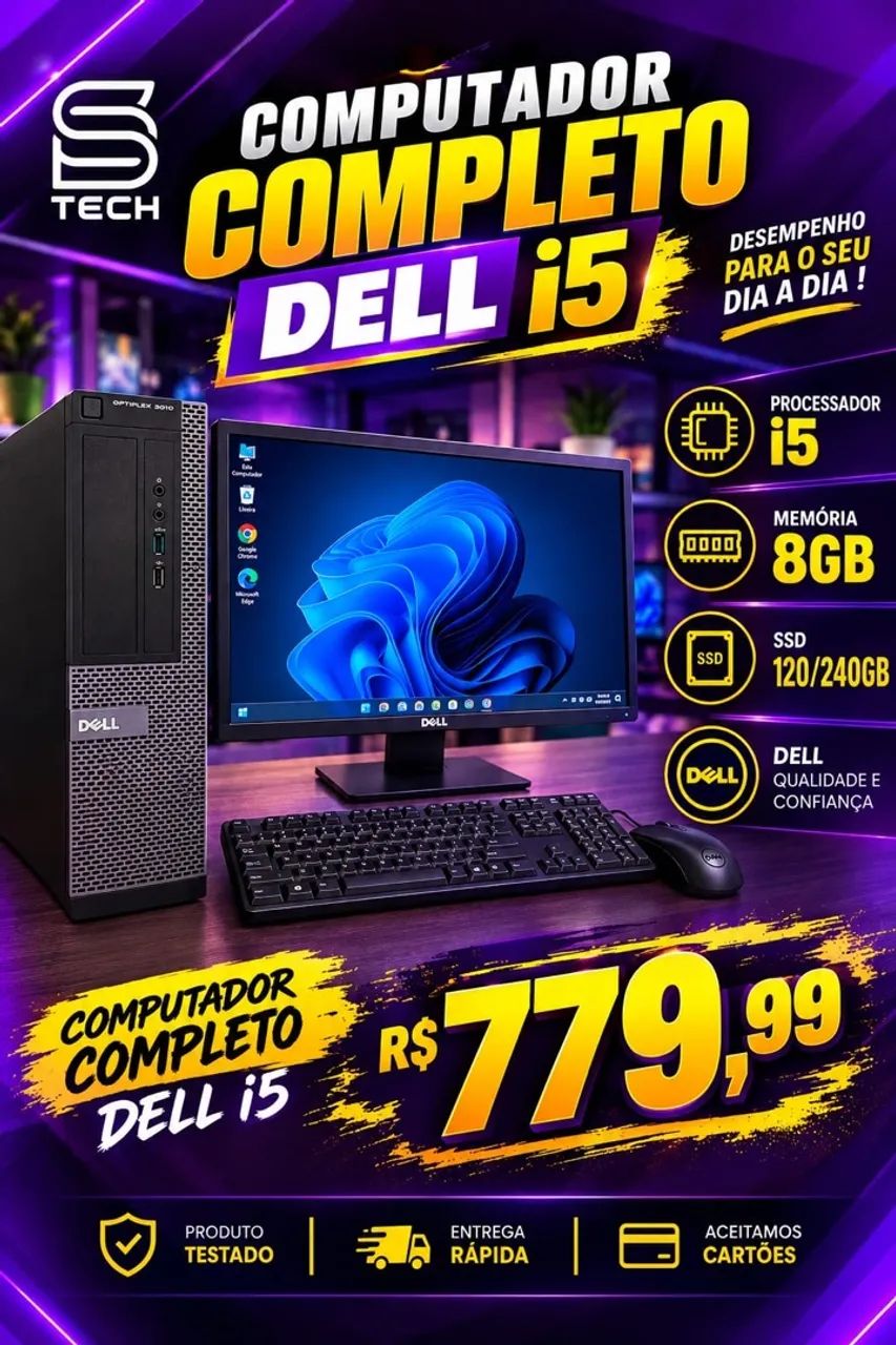 Computador Dell completo i5