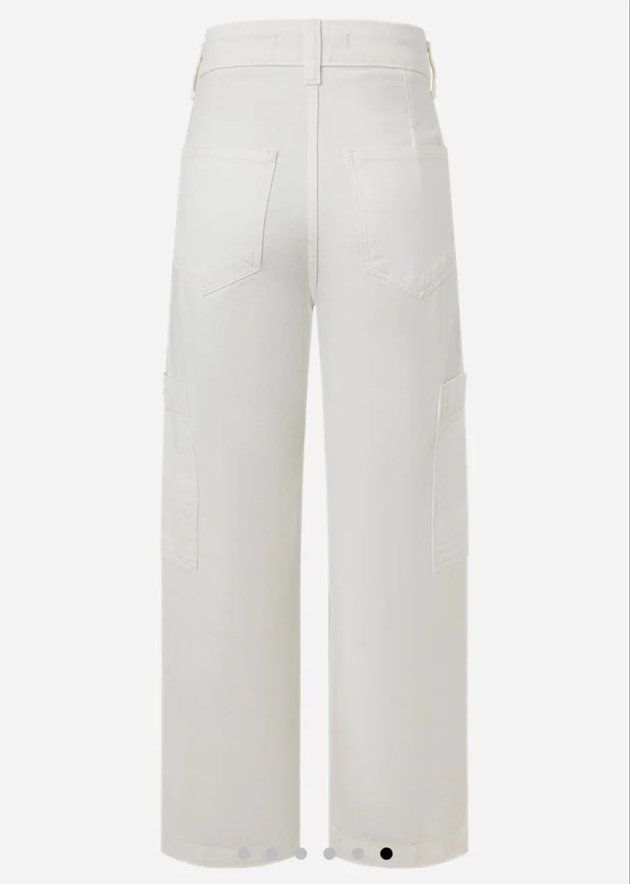 Calça cargo branca feminina - Foto 3