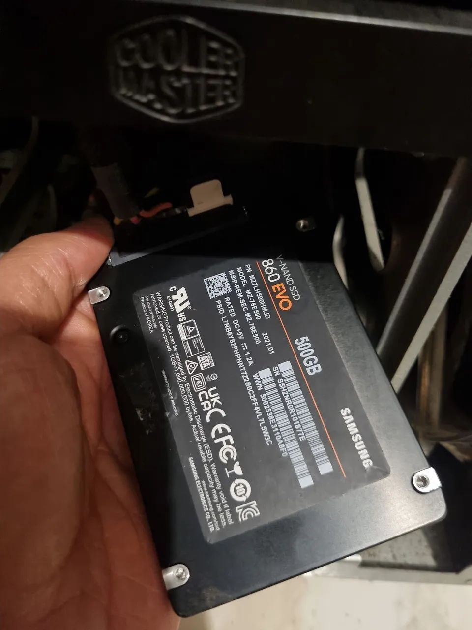 SSD 500gb Samsung EVO 860 saudável 