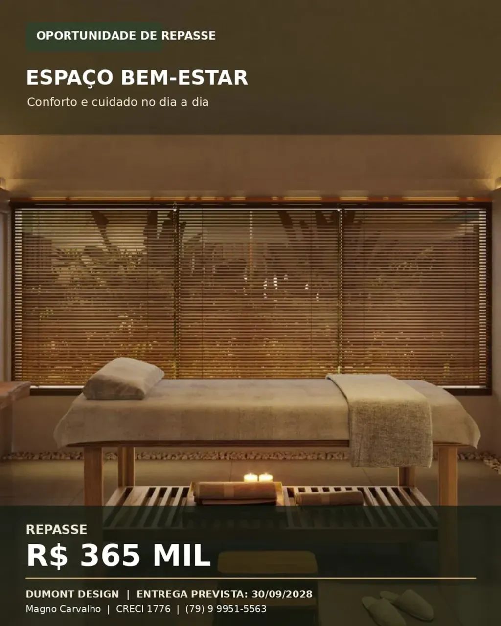 Studio no Dumont Design  Orla de Atalaia  Repasse R$ 365 mil - Foto 4